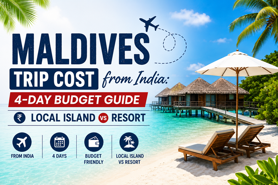 Maldives Trip Cost from India: 4-Day Budget Guide (Local Island vs Resort)
