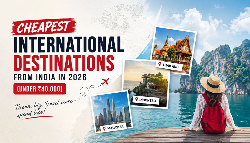 Cheapest International Destinations from India in 2026 (Under ₹40,000) | Exciting Tales