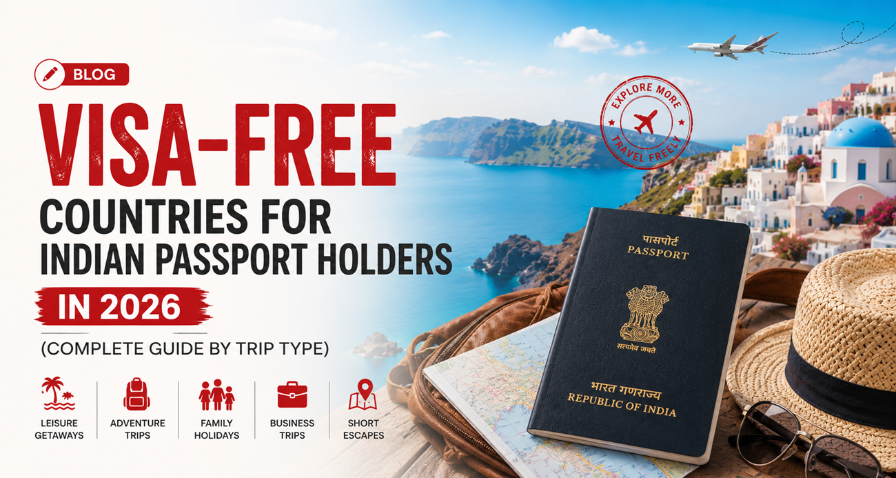 Visa-Free Countries for Indian Passport Holders in 2026 (Complete Guide by Trip Type)
