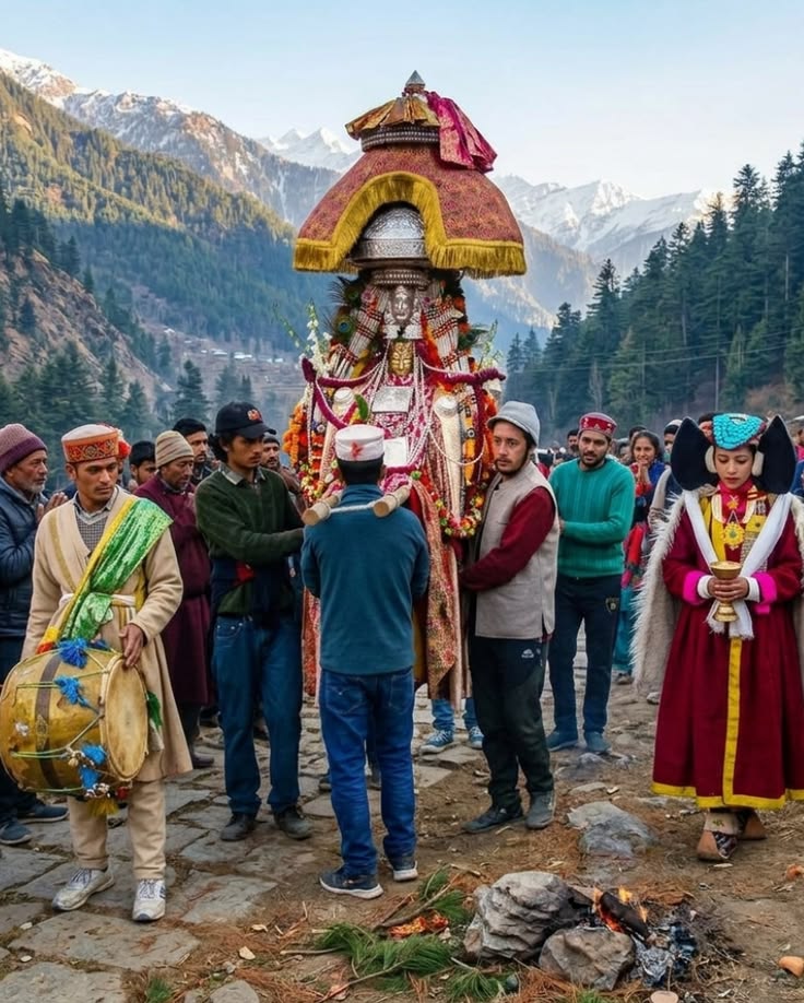 Arrival in Himachal & Durga Puja Celebration