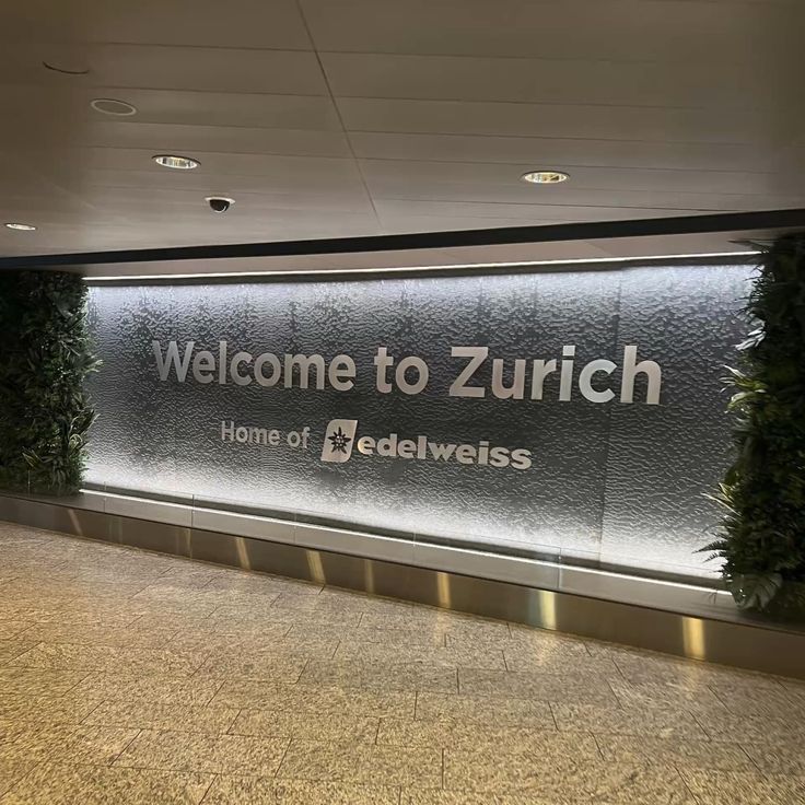 Arrival in Zurich