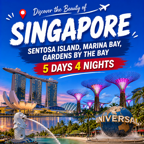Singapore Couple Highlights – 4 Nights Singapore Tour Package